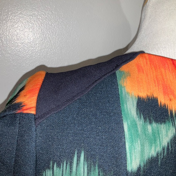 McGinn by Anthropologie Orange A-Line Puff Sleeve Midi Dress - Picture 6 of 12